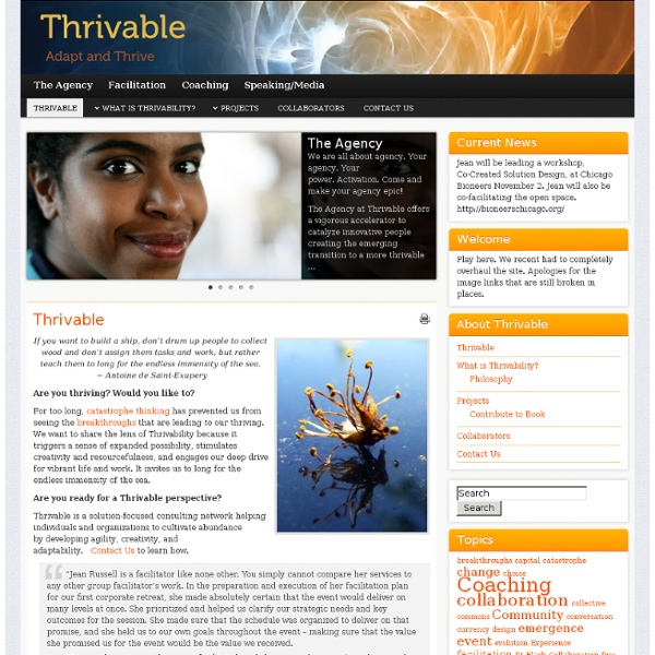 Thrivable » Catalyzing a World that Thrives
