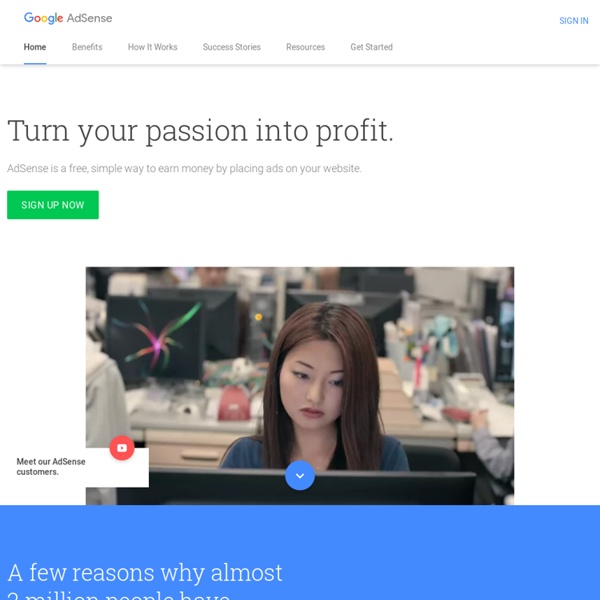 AdSense – Maximize revenue from your online content