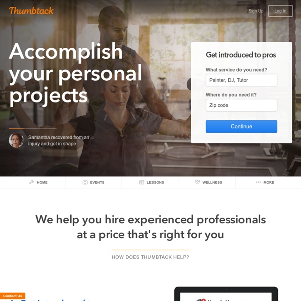 Thumbtack - We can get you the right service pro