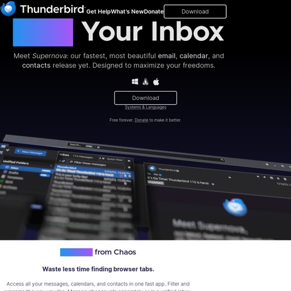 — Make Email Easier. — Thunderbird