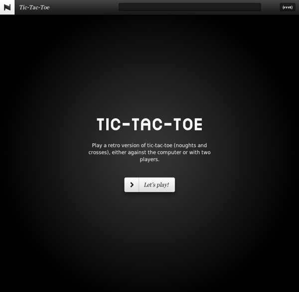 Tic-Tac-Toe - Play retro Tic-Tac-Toe (Noughts & Crosses)