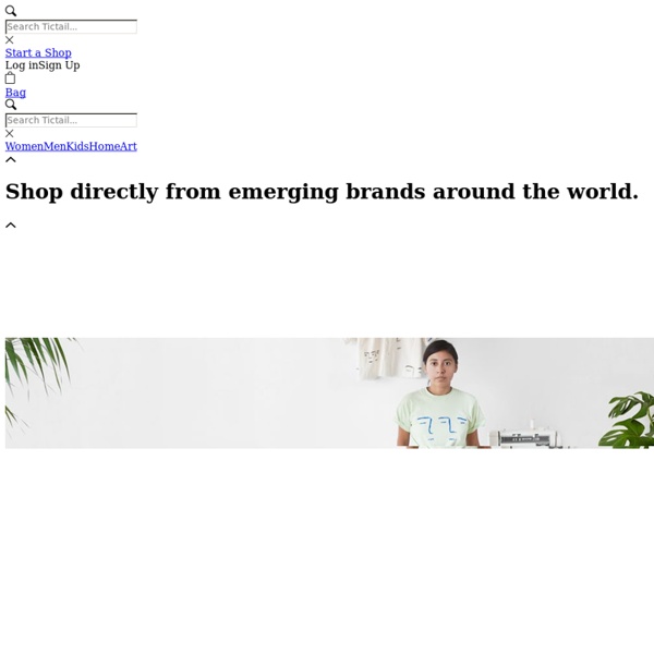 Start a free online store - Ecommerce website for everyone - Tictail : Tictail