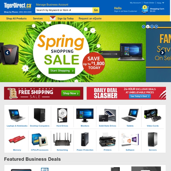 WEB - TigerDirect.ca - Computers, Computer Parts, Computer Components, Netbooks & Electronics