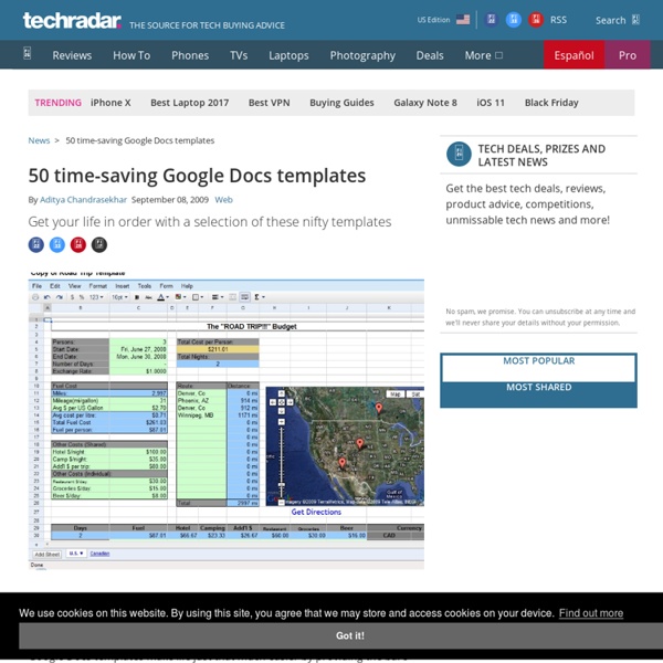 50 time-saving Google Docs templates