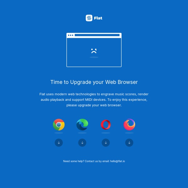 Flat. L'éditeur collaboratif de partitions de musique en ligne
