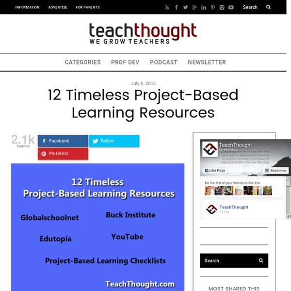 12 Timeless Project-Based Learning Resources