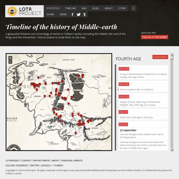 Timeline of the history of Middle-Earth - LotrProject