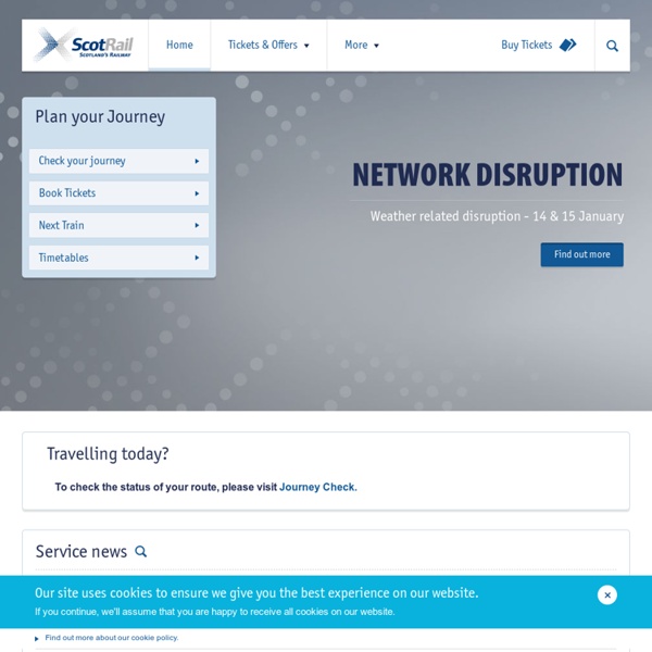 Cheap train tickets online, train times and train timetables in Scotland - ScotRail