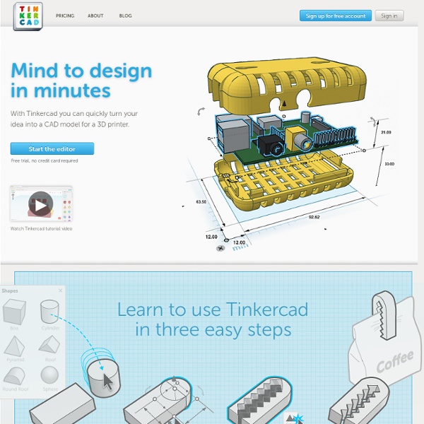 Tinkercad - Solid modeling for artists and makers