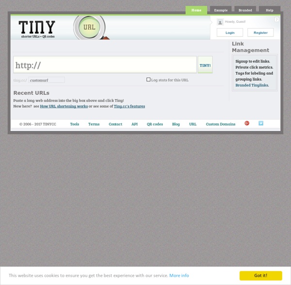Tiny URL - create a shorter link