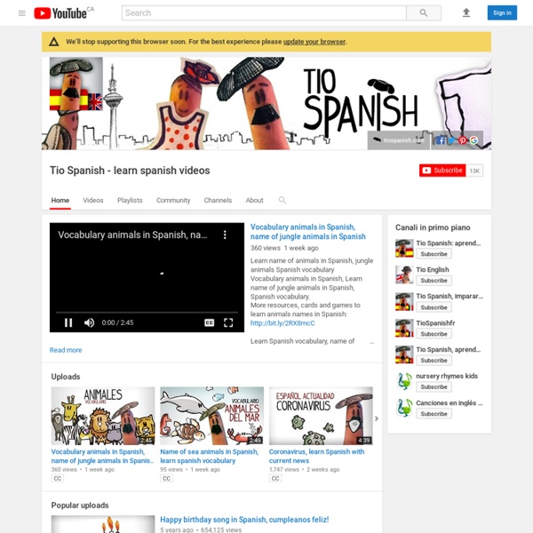 Tio Spanish - learn spanish videos
