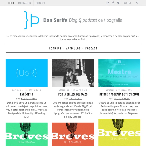 Blog en español sobre tipografía, impresión y diseño editorial.
