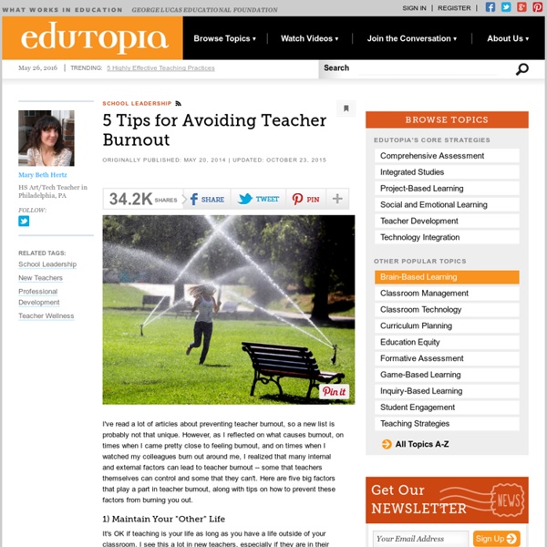 5 Tips for Avoiding Teacher Burnout