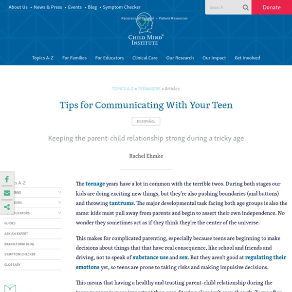 Tips for Communicating With Your Teen