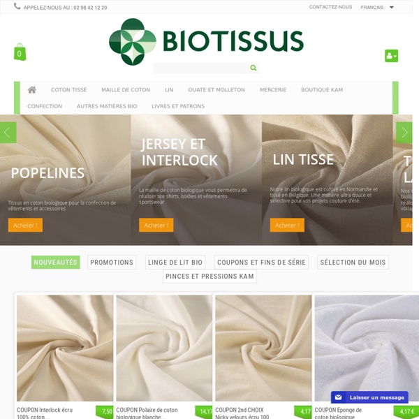 Tissu bio - Bio Tissus