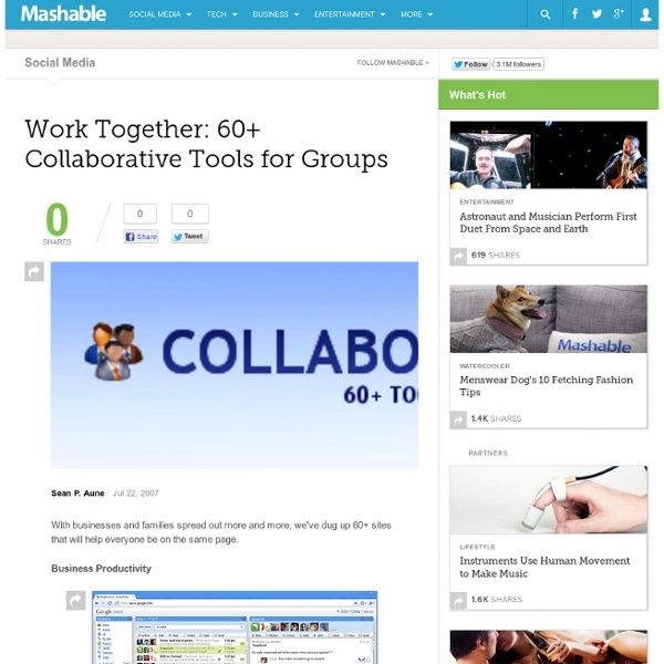 Work Together: 60+ Collaborative Tools for Groups