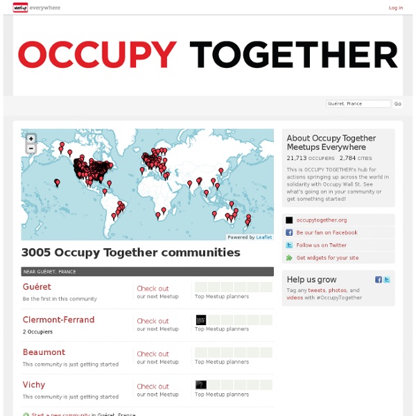 Occupy Together Meetups Everywhere