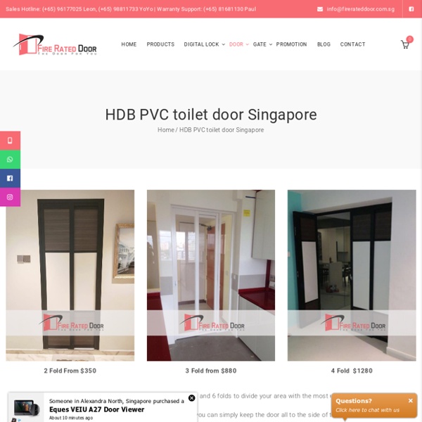 HDB PVC Toilet door Singapore