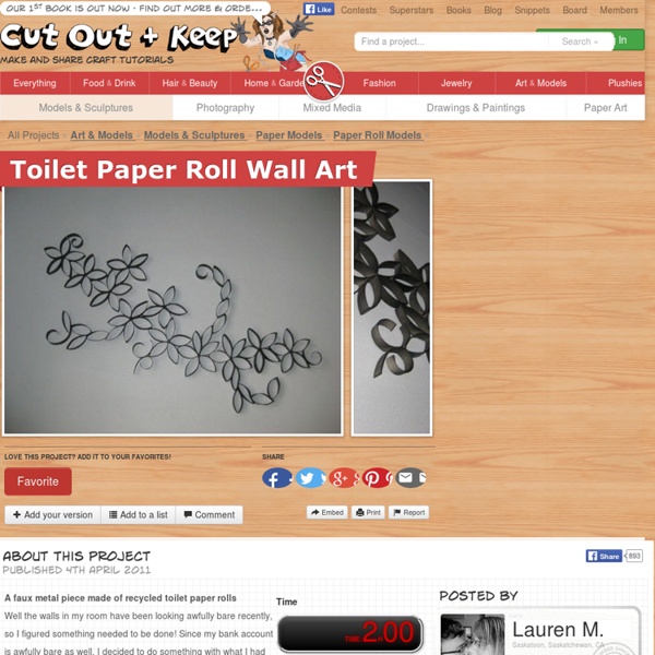 Toilet Paper Roll Wall Art ∙ How To by Lauren M. on Cut Out