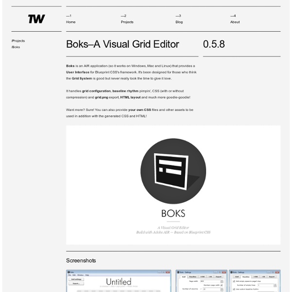 TOKI WOKI. Boks–A Visual Grid Editor
