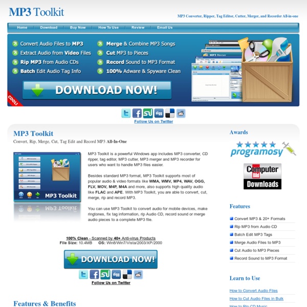 MP3 Toolkit - Convert, Rip, Merge, Cut & Record MP3 All-In-One