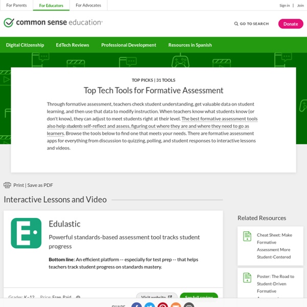 Top Tech Tools for Formative Assessment