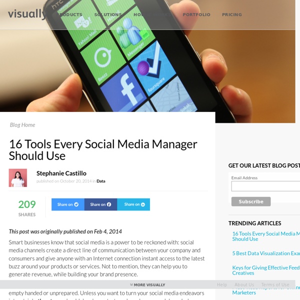 15 Tools Every Social Media Manager Should Use