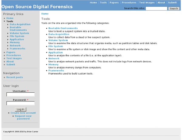 Open source digital forensics.