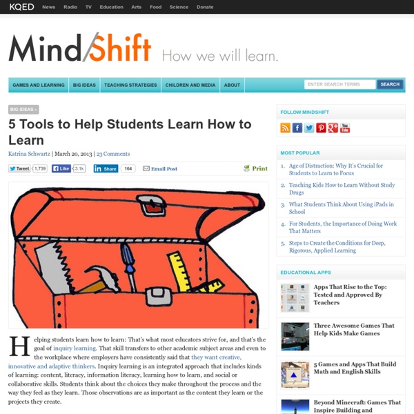 5 Tools to Help Students Learn How to Learn