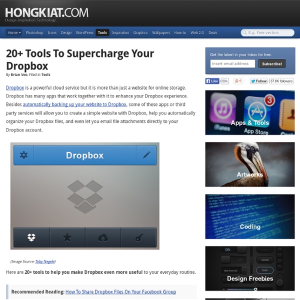 20+ Tools To Supercharge Your Dropbox