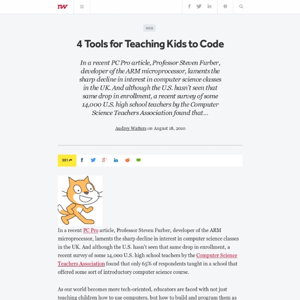 4 Tools for Teaching Kids to Code