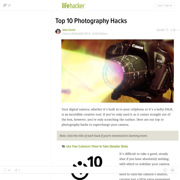 Top 10 Photography Hacks