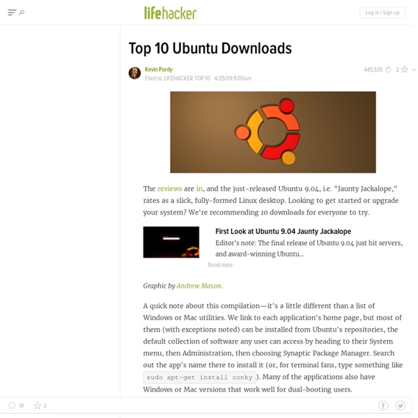 Top 10 Ubuntu Downloads - Ubuntu