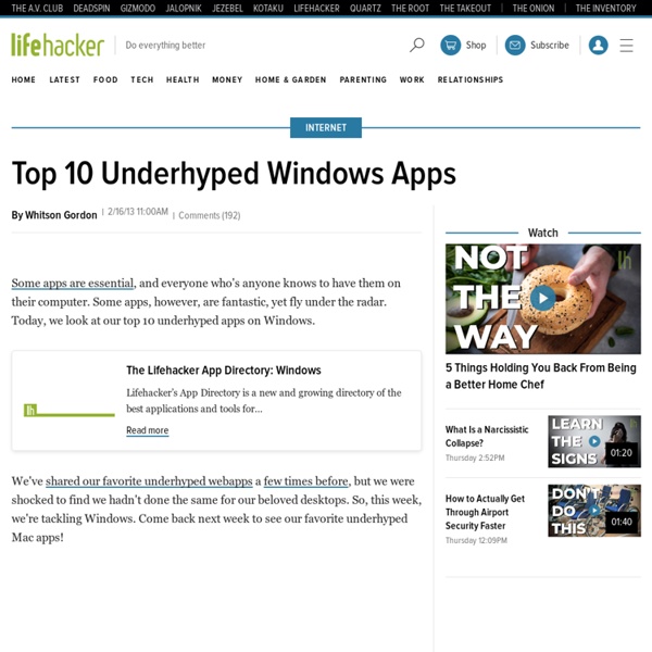 Top 10 Underhyped Windows Apps