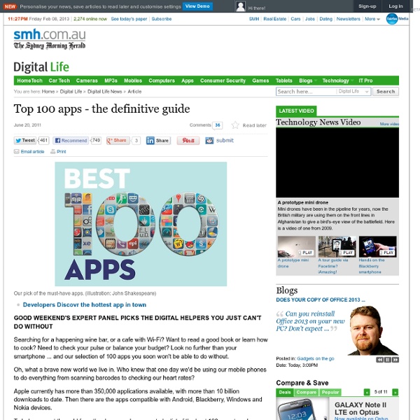 Top 100 apps - the definitive guide