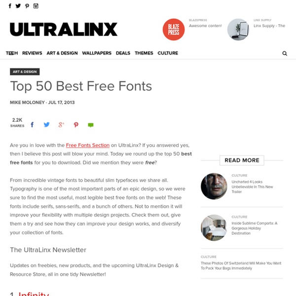 Top 50 Best Free Fonts