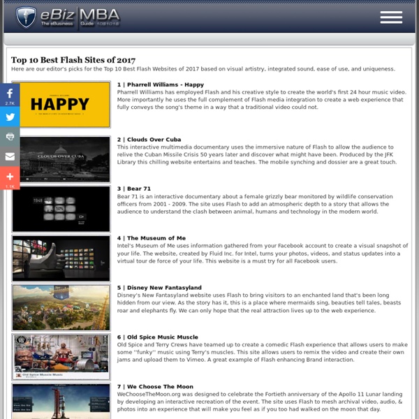 Top 10 Best Flash Websites of 2012