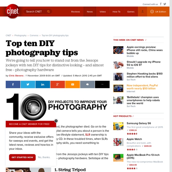Top ten DIY photography tips
