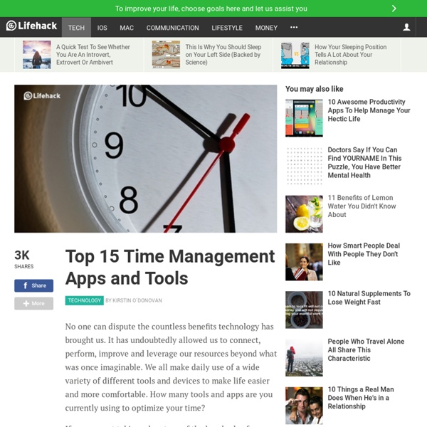 Top 15 Time Management Apps and Tools