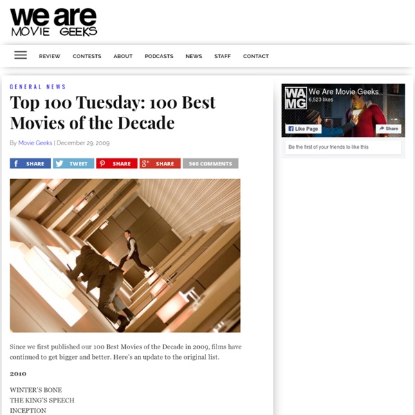 Top 100 Tuesday: 100 Best Movies of the Decade