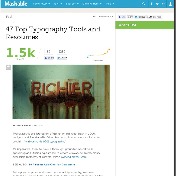 47 Top Typography Tools and Resources