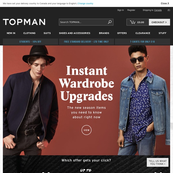 TOPMAN - Mens Fashion - Mens Clothing - Topman
