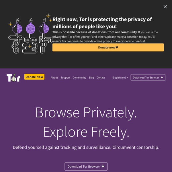 Tor Project: Anonymity Online