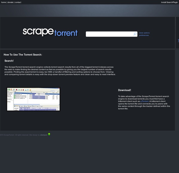 Torrent Search - ScrapeTorrent.com | Pearltrees