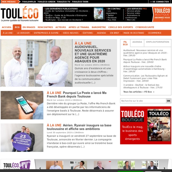 ToulÉco - actualité Toulouse économie