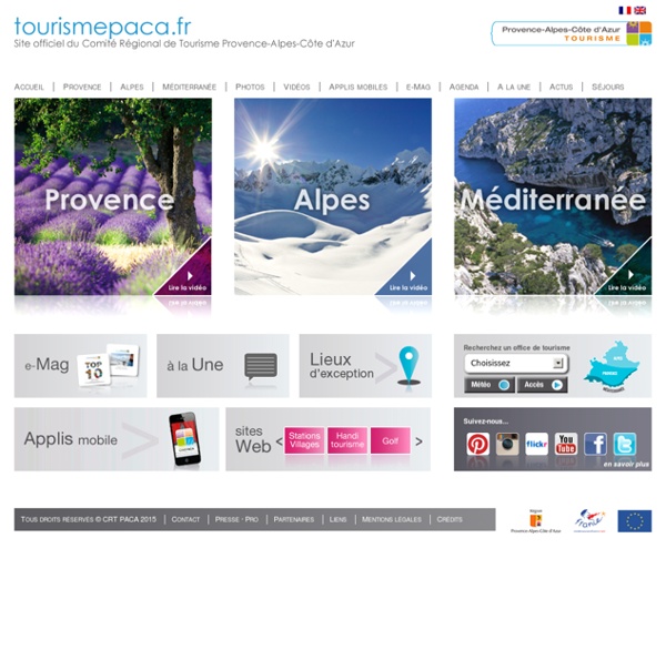 Tourisme en région Provence-Alpes-Côte d'Azur