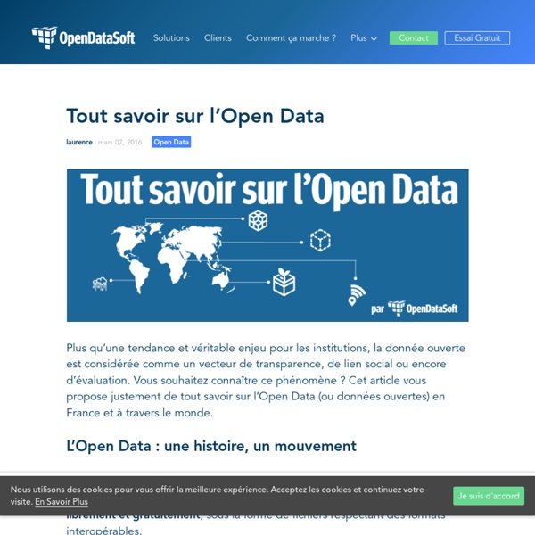 Tout savoir sur l'Open Data - OpenDataSoft - fr