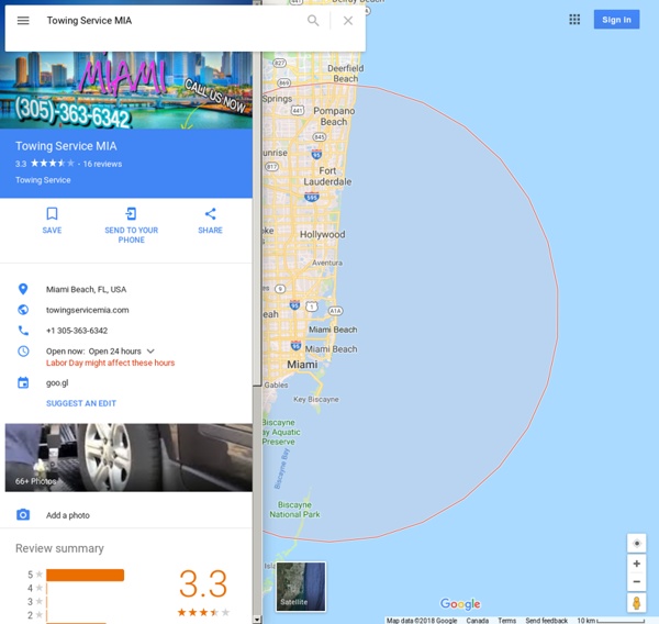 Towing Service MIA - Google Maps