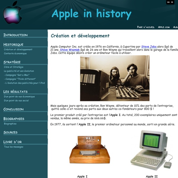 TPE Apple - Historique