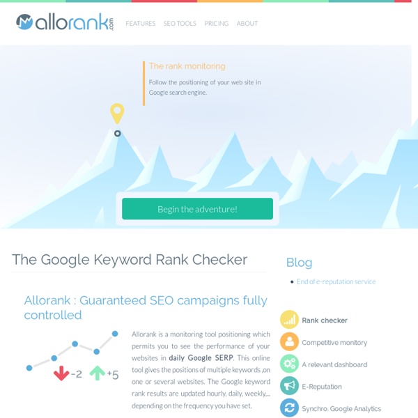 Position Google - Rank, suivi, audit position Google - Allorank